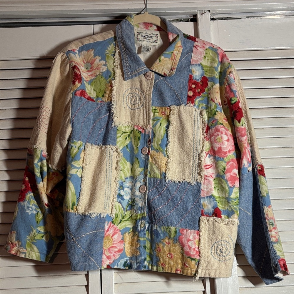 Patchwork Floral Boho Jacket
